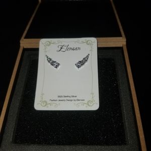 Elensan S925 Sterling Silver Stud Earrings